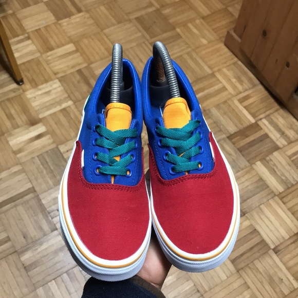 Vans Authentic Primary Color Block Red/Blue/Green/Yellow - Picture 4 of 14